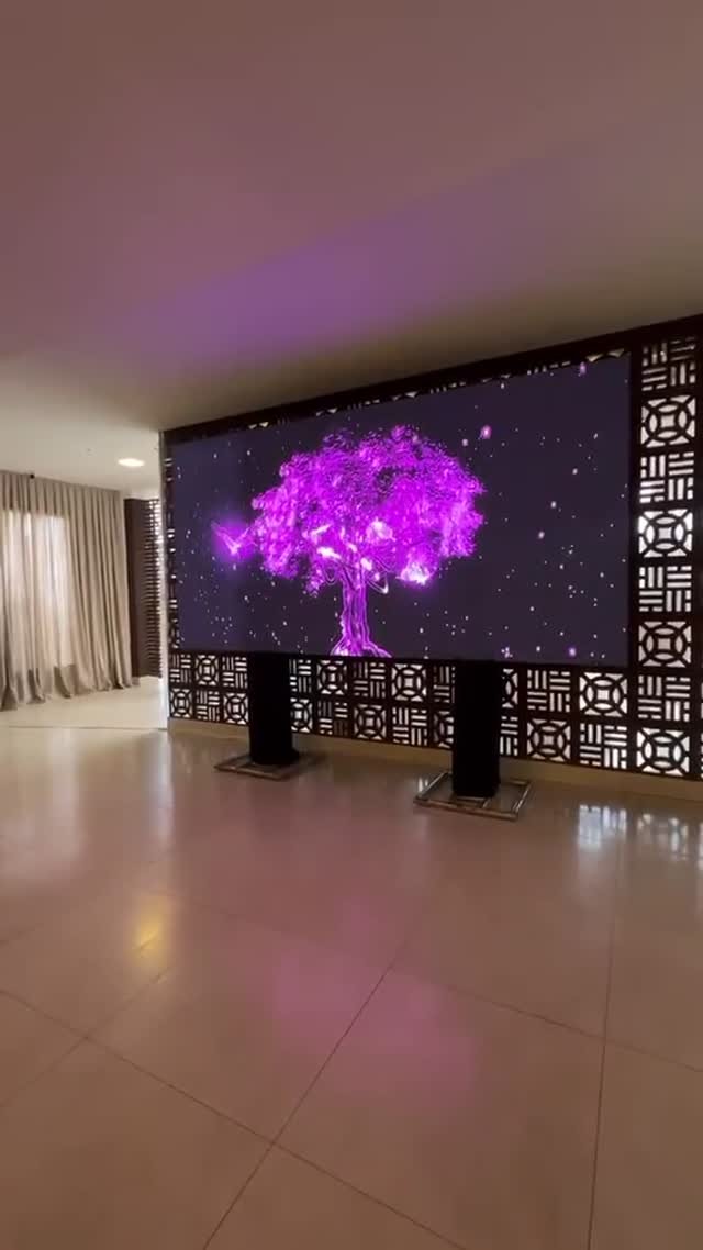 Painel de LED e ambientação